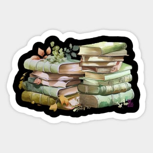 Books, more books Sticker